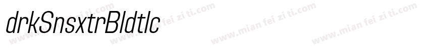 Adirek Sans ExtraBold Italic字体转换